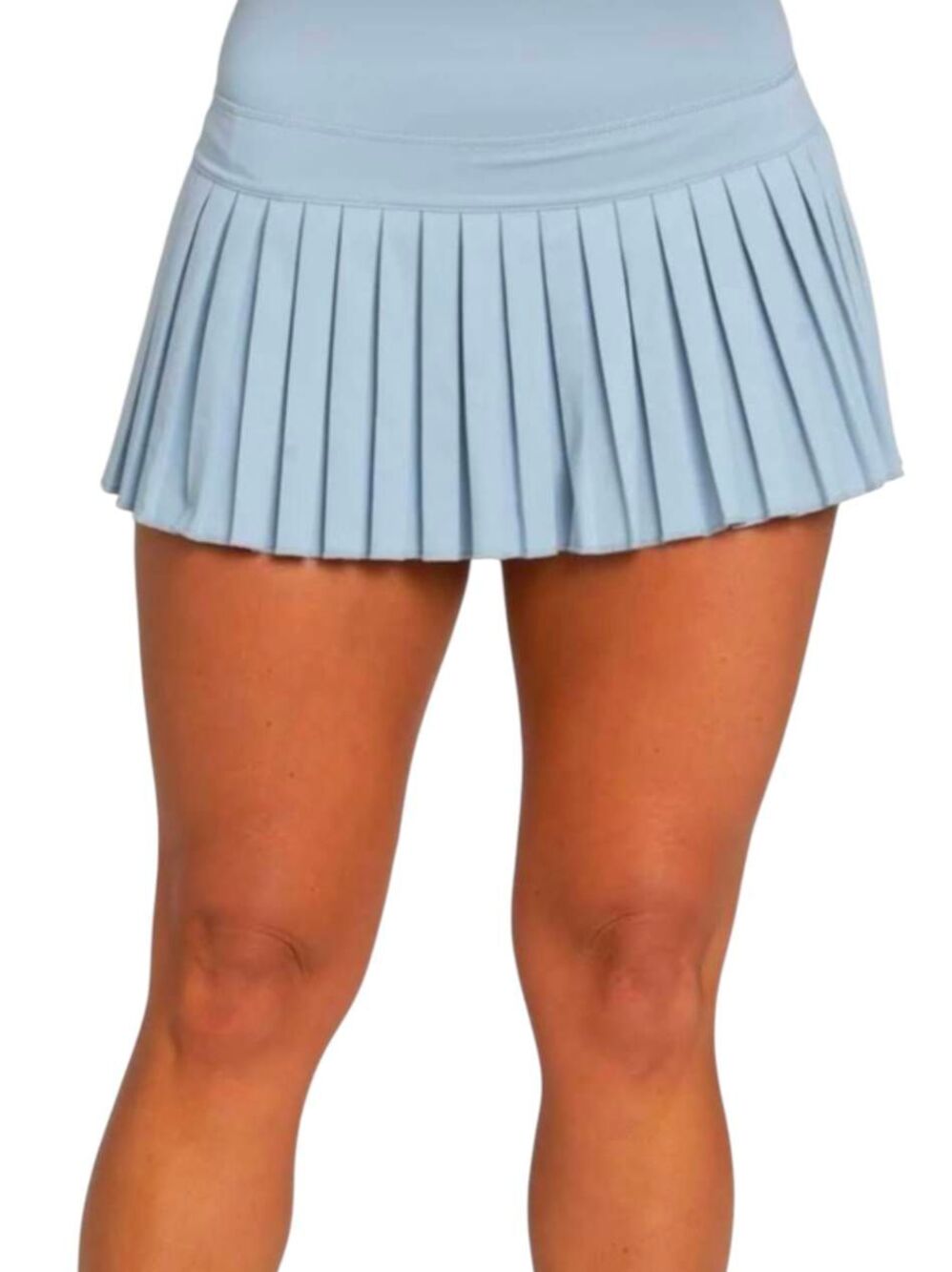 GOLDHINGE Baby Blue Pleated Tennis Skirt Size Small